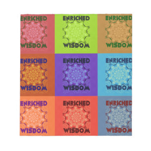 Beautiful Amazing Lovely Pop Art Print: Enriched Notepad