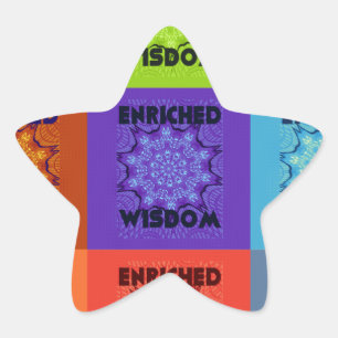 Beautiful Amazing  Lovely Pop Art Print: Enriched  Star Sticker