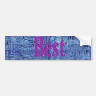 Beautiful Amazing Modern Denim Design: Sunday Best Bumper Sticker