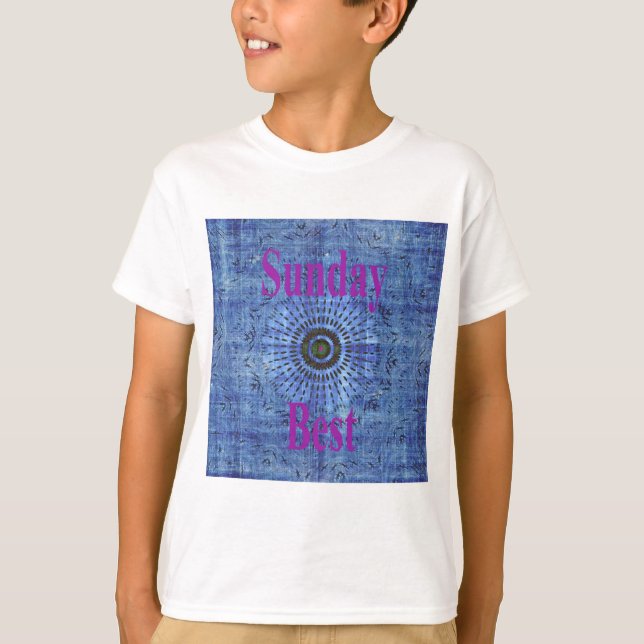 Beautiful Amazing Modern Denim Design: Sunday Best T-Shirt (Front)