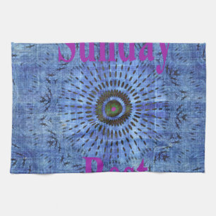 Beautiful Amazing Modern Denim Design: Sunday Best Tea Towel