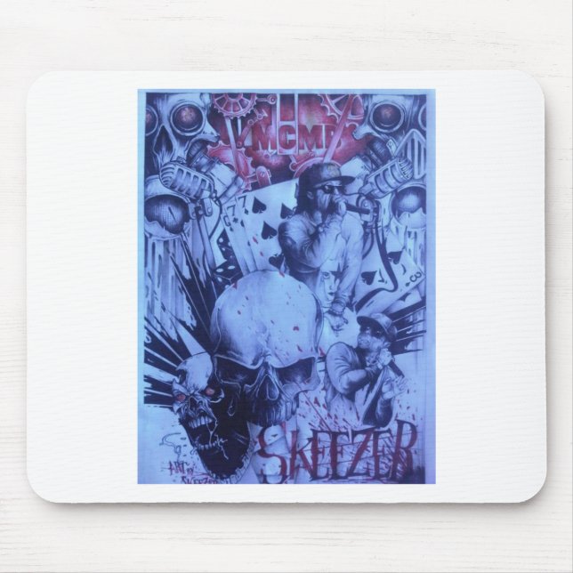 Beautiful amazing online Skeezers artistic logo Mouse Mat (Front)