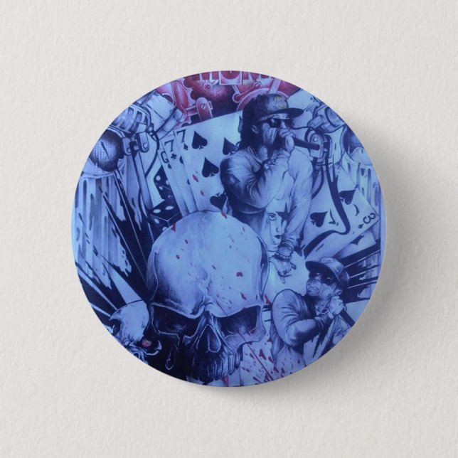 Beautiful amazing online Skeezers artistic pattern 6 Cm Round Badge (Front)