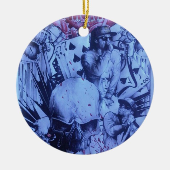 Beautiful amazing online Skeezers artistic product Ceramic Tree Decoration (Front)