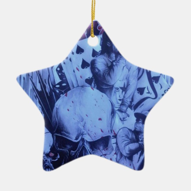 Beautiful amazing online Skeezers artistic product Ceramic Tree Decoration (Front)