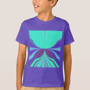 Beautiful amazing Purple Cyan motif Pattern Design T-Shirt