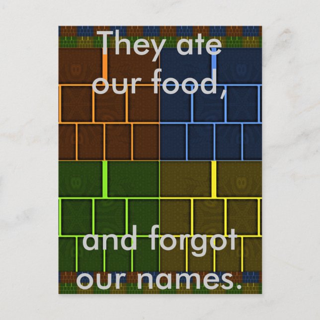 Beautiful Amazing Rainbow Colour Geometrical Desig Postcard (Front)