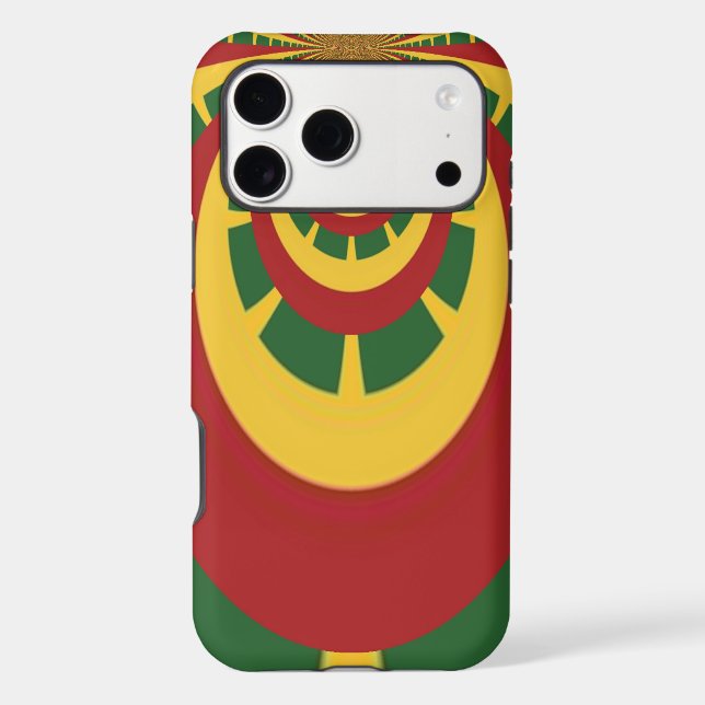 Beautiful Amazing Rasta Colours Art Print (Back)