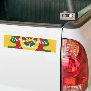 Beautiful Amazing Rasta Colours Art Print Bumper Sticker