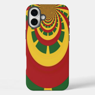 Beautiful Amazing Rasta Colours Art Print iPhone 16 Plus Case