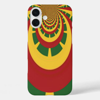 Beautiful Amazing Rasta Colours Art Print iPhone 16 Plus Case