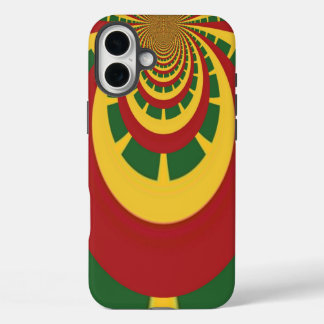 Beautiful Amazing Rasta Colours Art Print iPhone 16 Plus Case
