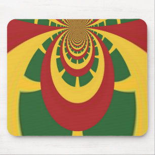 Beautiful Amazing Rasta Colours Art Print Mouse Mat