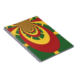 Beautiful Amazing Rasta Colours Art Print Notebook