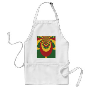 Beautiful Amazing Rasta Colours Art Print Standard Apron