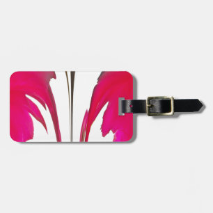 Beautiful amazing Red rose under the white sky Luggage Tag