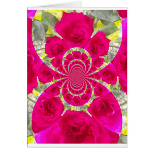 Beautiful Amazing Red Roses Kaleidoscope Pattern