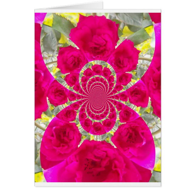 Beautiful Amazing Red Roses Kaleidoscope Pattern (Front)