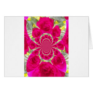 Beautiful Amazing Red Roses Kaleidoscope Pattern