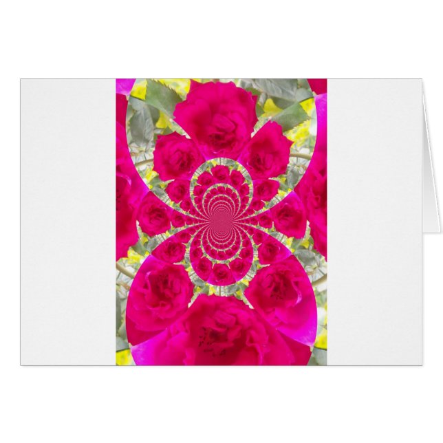 Beautiful Amazing Red Roses Kaleidoscope Pattern (Front Horizontal)