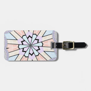 Beautiful Amazing Soft Pastel Geometric Art Print Luggage Tag