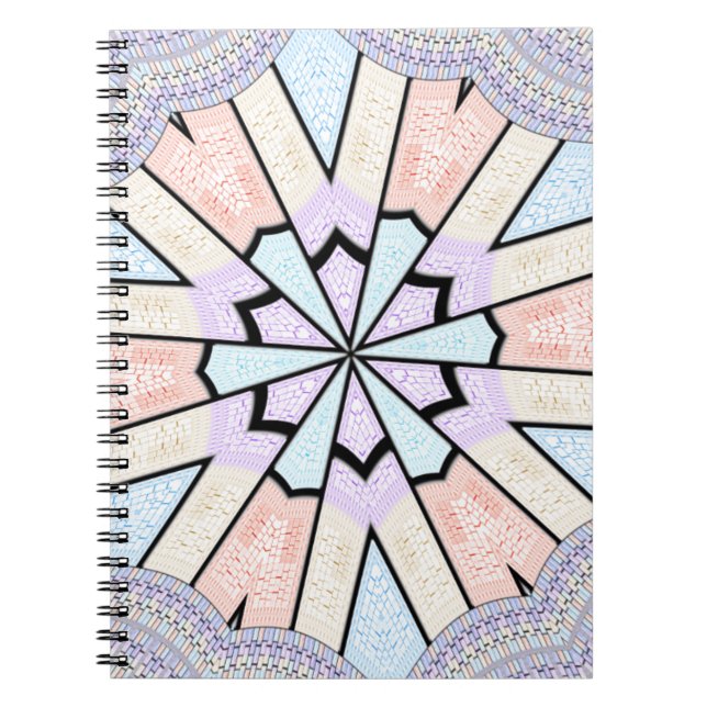 Beautiful Amazing Soft Pastel Geometric Art Print Notebook (Front)