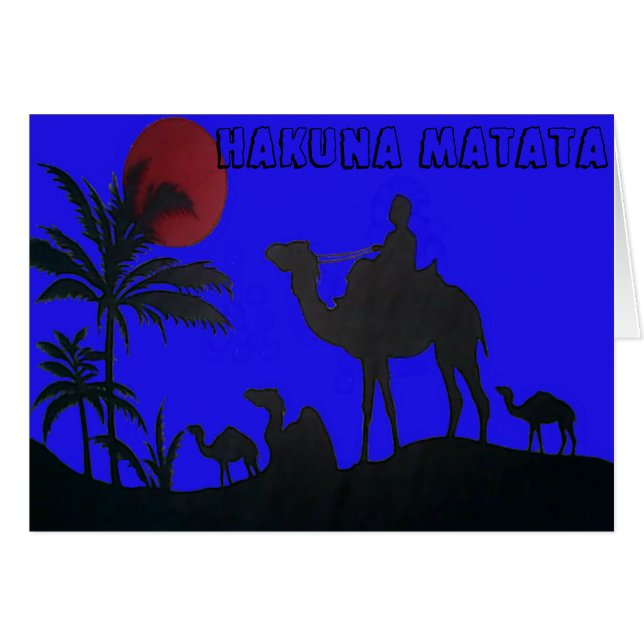 Beautiful Amazing Sunset Camel Safari Art Print (Front Horizontal)