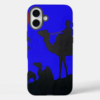Beautiful Amazing Sunset Camel Safari Art Print iPhone 16 Plus Case