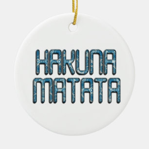 Beautiful amazing swahili text quote design ceramic tree decoration