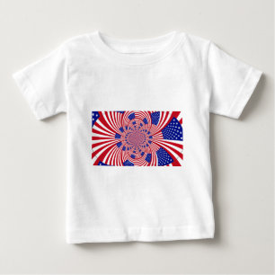 Beautiful Amazing United States Flag Kaleidoscope  Baby T-Shirt
