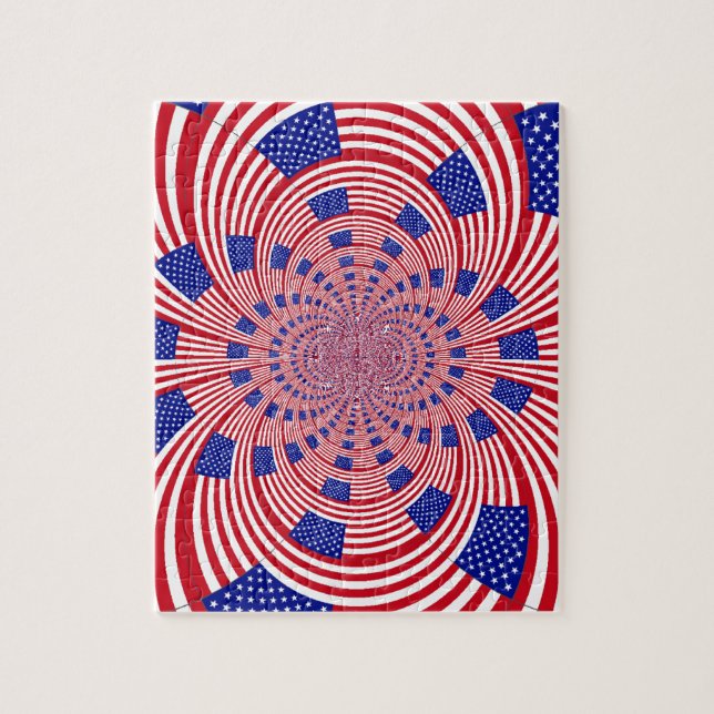 Beautiful Amazing United States Flag Kaleidoscope  Jigsaw Puzzle (Vertical)