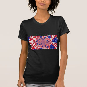 Beautiful Amazing United States Flag Kaleidoscope T-Shirt