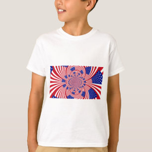 Beautiful Amazing United States Flag Kaleidoscope T-Shirt