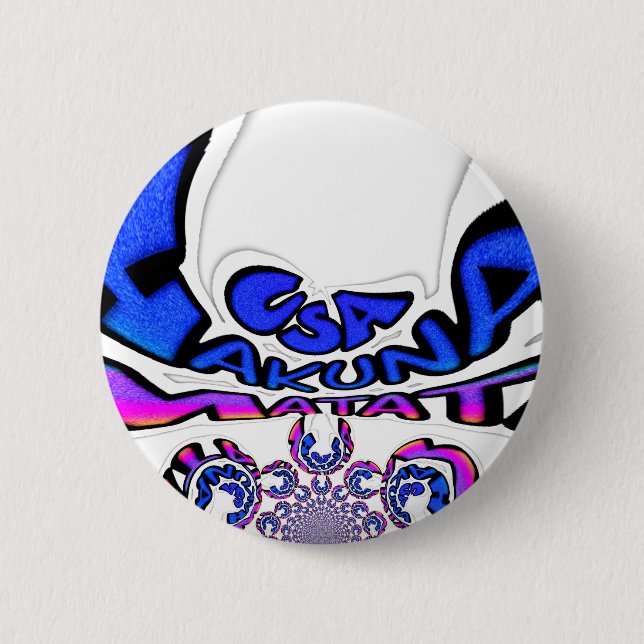 Beautiful Amazing USA Fun Text Art Pattern Design 6 Cm Round Badge (Front)