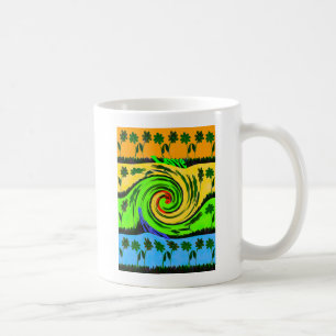 Beautiful Amazing Wavy Summer Wave Floral Colours Coffee Mug