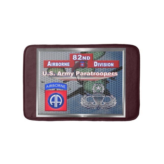 Beautiful America’s Guardian 82nd Airborne Divisio Bath Mat (Front)