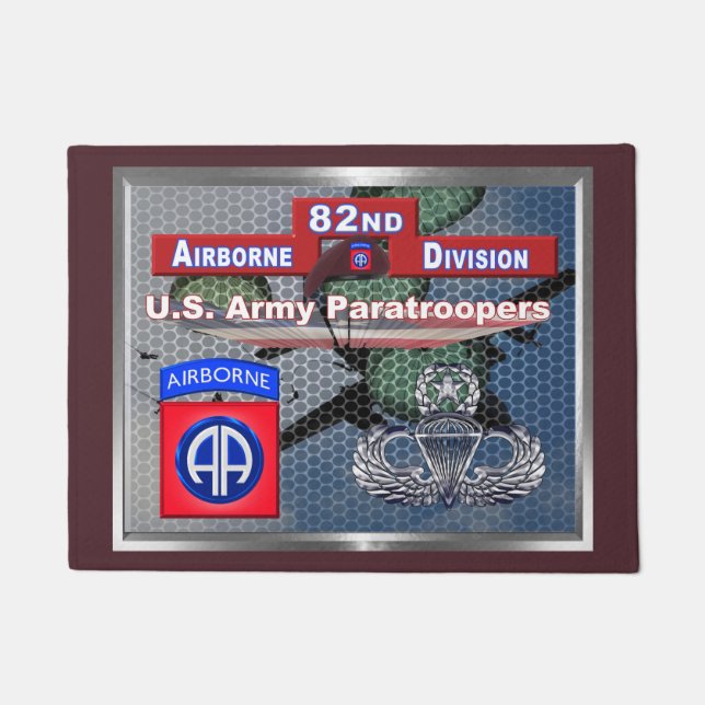 Beautiful America’s Guardian 82nd Airborne Divisio Doormat (Front)