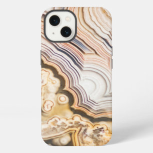 Beautiful Amethyst Geode With Cream and brown  iPhone 13 Case