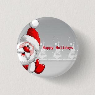 Beautiful, Amezing Christmas Santa Claus 3 Cm Round Badge