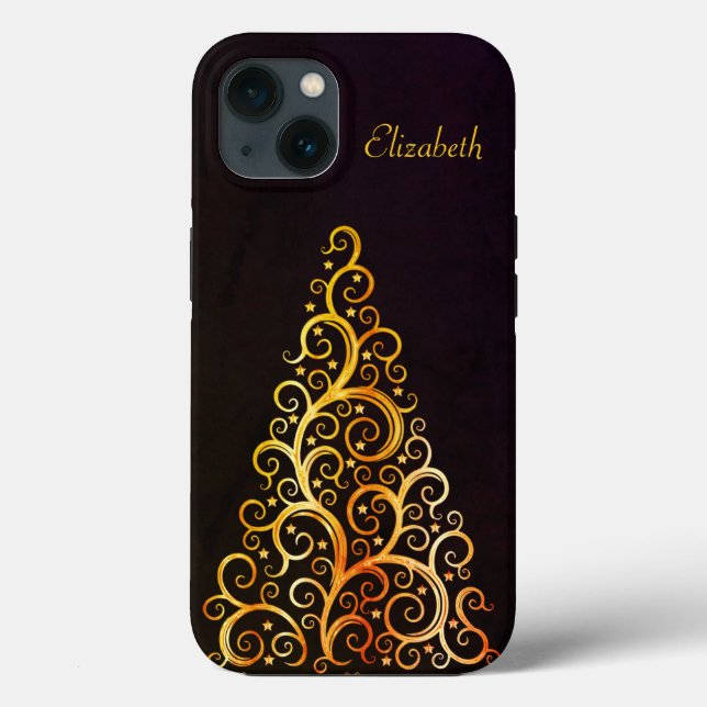 Beautiful, Amezing, Gold Christmas Tree Case-Mate  iPhone Case (Back)