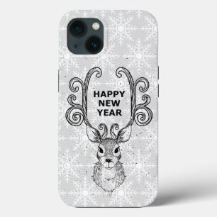 Beautiful, Amezing New Year Reindeer iPhone 13 Case
