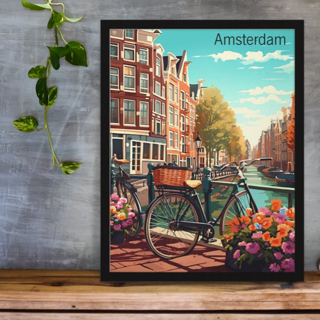 Beautiful Amsterdam Netherlands Canal City Poster (Beautiful Amsterdam Netherlands Canal City Poster
)