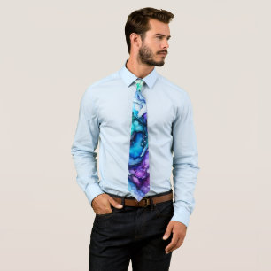 Beautiful and Abstract Pastel Art Neck Tie