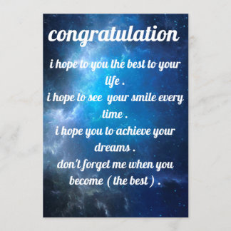 beautiful and best invitation congratulation