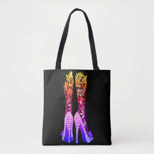 Beautiful and Colourful Dancing Shoes Tote Bag