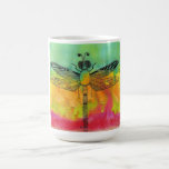 Beautiful and Colourful Dragonfly Mug<br><div class="desc">A fun, colourful and whimsical hand-drawn and painted dragonfly with words added. This cute mug is a perfect gift for the dragonfly lover in your life or for yourself and sure to brighten up your morning tea, coffee or hot chocolate. I hope it makes you happy . . . that...</div>