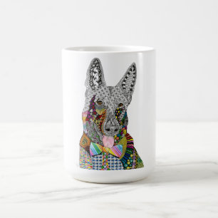 Beautiful and Colourful German Shepherd Mug