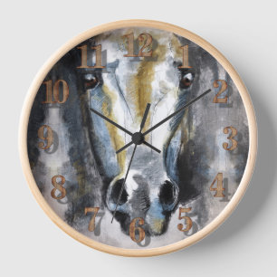 Beautiful and Colourful Horse Clock