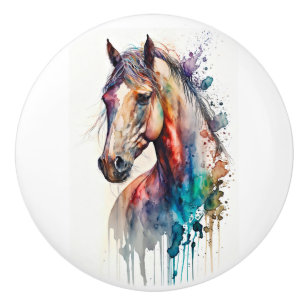 Beautiful and Colourful Horse Knob and Pull
