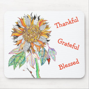 Beautiful and Colourful Sunflower Mouse Pad